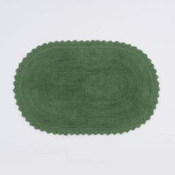 Crochet Oval Cotton Bath Mat - thumbnail 3