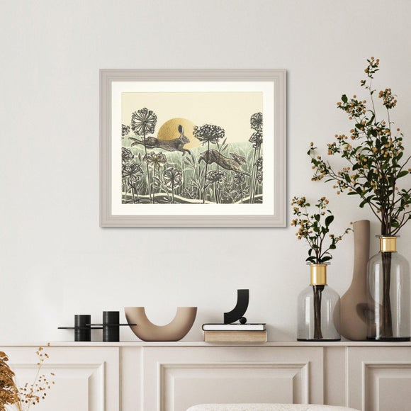 Cedar & Sage Light of Day Hare Framed Print - image 1