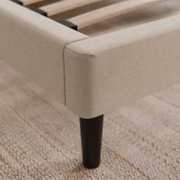 Modern Curved Upholstered Bed Frame - thumbnail 4