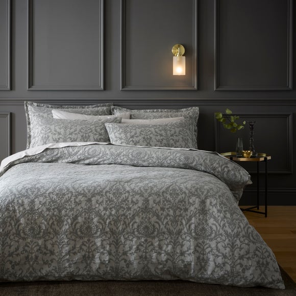 Margot Damask Jacquard 100% Cotton Duvet Cover & Pillowcase Set - image 1