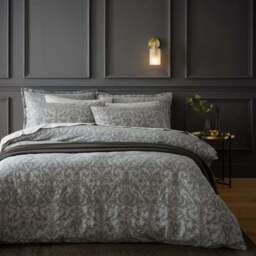 Margot Damask Jacquard 100% Cotton Duvet Cover & Pillowcase Set - thumbnail 4