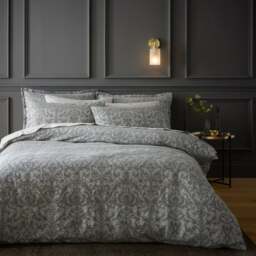 Margot Damask Jacquard 100% Cotton Duvet Cover & Pillowcase Set - thumbnail 1