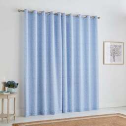 Annie Floral Cotton Blackout Eyelet Curtains - thumbnail 4