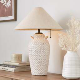 Churchgate Bradgate Rattan Table Lamp - thumbnail 1