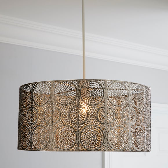 Manila Nickel Easy Fit Pendant Shade - image 1