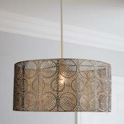 Manila Nickel Easy Fit Pendant Shade - thumbnail 1