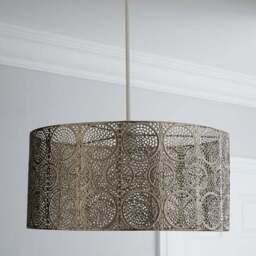 Manila Nickel Easy Fit Pendant Shade - thumbnail 2