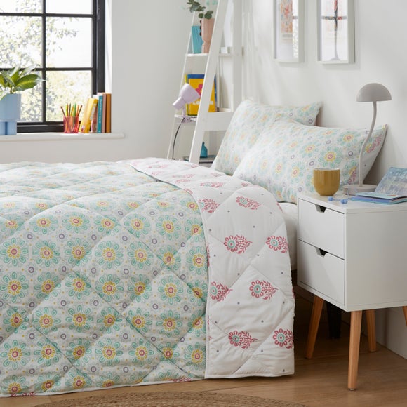 Floral 10.5 tog Coverless Duvet and Pillowcase Set