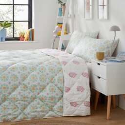 Floral 10.5 tog Coverless Duvet and Pillowcase Set - thumbnail 1