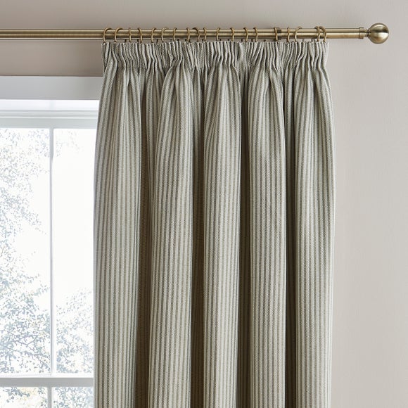 Churchgate Herringbone Striped Pencil Pleat Curtains - image 1