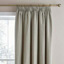Churchgate Herringbone Striped Pencil Pleat Curtains - thumbnail 1