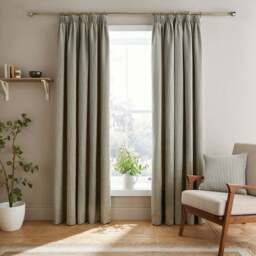 Churchgate Herringbone Striped Pencil Pleat Curtains - thumbnail 2