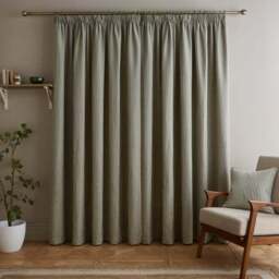 Churchgate Herringbone Striped Pencil Pleat Curtains - thumbnail 4