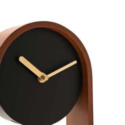 Interval Mid-Century Arched Pendulum Wooden Desk Clock - thumbnail 4