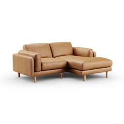 Newton Vintage Leather Corner Chaise Sofa - thumbnail 6
