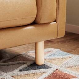 Newton Vintage Leather Corner Chaise Sofa - thumbnail 4