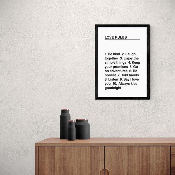 East End Prints Love Rules Print - image 1
