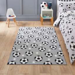 Catherine Lansfield Kids Football Stars Rug - thumbnail 1