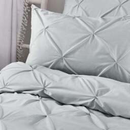 Serene Lara Duvet Cover & Pillowcase Set White - thumbnail 2