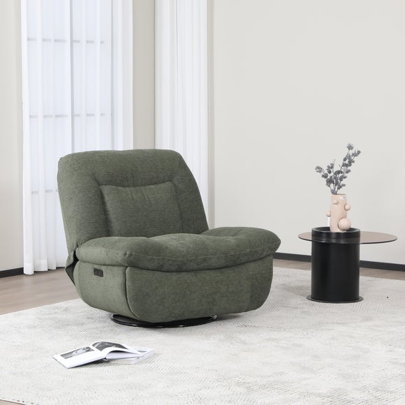 Image Furnishings Ebba Boucle Swivel Rocker Recliner Chair - image 1