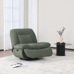 Image Furnishings Ebba Boucle Swivel Rocker Recliner Chair - thumbnail 2