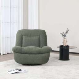 Image Furnishings Ebba Boucle Swivel Rocker Recliner Chair - thumbnail 3