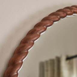 Lucia Twisted Wood Arched XL Full Length Wall Mirror - thumbnail 2