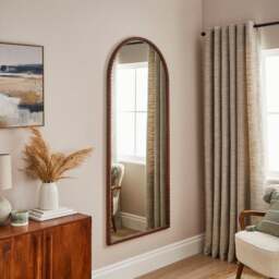 Lucia Twisted Wood Arched XL Full Length Wall Mirror - thumbnail 1