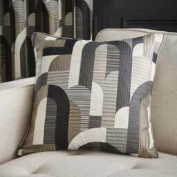 Alvin Geometric Jacquard Eyelet Curtains - thumbnail 5