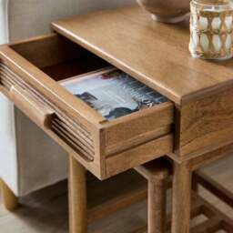 Khari Nesting Side Tables, Mango Wood - thumbnail 4