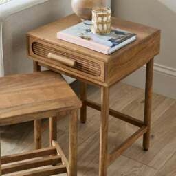 Khari Nesting Side Tables, Mango Wood - thumbnail 3