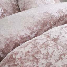 Catherine Lansfield Crushed Velvet Duvet Cover and Pillowcase Set - thumbnail 4