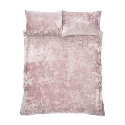 Catherine Lansfield Crushed Velvet Duvet Cover and Pillowcase Set - thumbnail 5