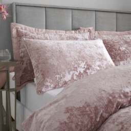 Catherine Lansfield Crushed Velvet Duvet Cover and Pillowcase Set - thumbnail 2