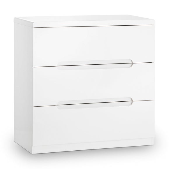Manhattan 3 Drawer Chest, White - image 1