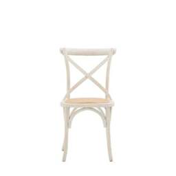 Cannock Set of 2 Dining Chairs, Oak & Rattan - thumbnail 5