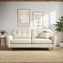 Sven Chunky Tonal Weave 4 Seater Sofa - thumbnail 1