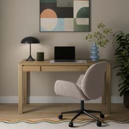 Malik 1 Drawer Wide Storage Desk