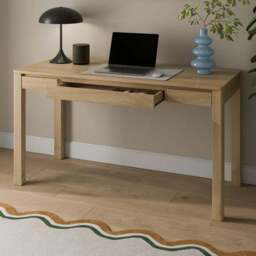 Malik 1 Drawer Wide Storage Desk - thumbnail 2
