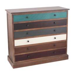 Pacific Loft 6 Drawer Chest, Pine - thumbnail 2