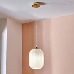 Pacific Lifestyle Alessia Ribbed Adjustable Pendant Light - thumbnail 1