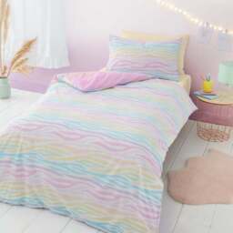 Rainbow Ombre Duvet Cover and Pillowcase Set - thumbnail 2