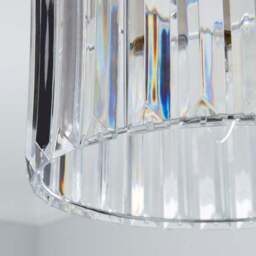 Acrylic Prism Chrome Easy Fit Pendant Shade - thumbnail 3
