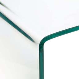 Amalfi Bent Glass Console Table - thumbnail 2