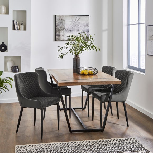 Montreal Set of 2 Dining Chairs, Velvet - image 1