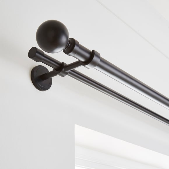 Ashton Double Layer Extendable Metal Curtain Pole - image 1