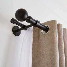Ashton Double Layer Extendable Metal Curtain Pole - thumbnail 4