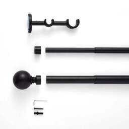 Ashton Double Layer Extendable Metal Curtain Pole - thumbnail 2