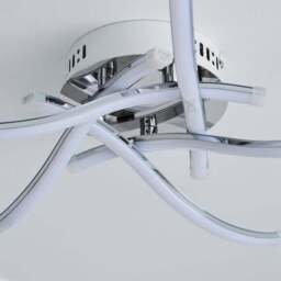 Layla 5 Light Integrated LED Chrome Flush Ceiling Light - thumbnail 4