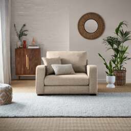 Carson Deep Sit Snuggle Chair, Chunky Multi Weave - thumbnail 1